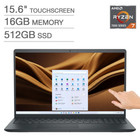 NEW Dell 15.6" FullHD Touch Ryzen 7 7730U 16GB RAM 512GB SSD Windows 11 Laptop