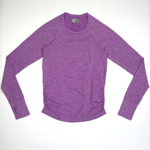 Athleta Seamless Top Women S Fastest Track Long Sleeve Purple - Picture 3 of 10