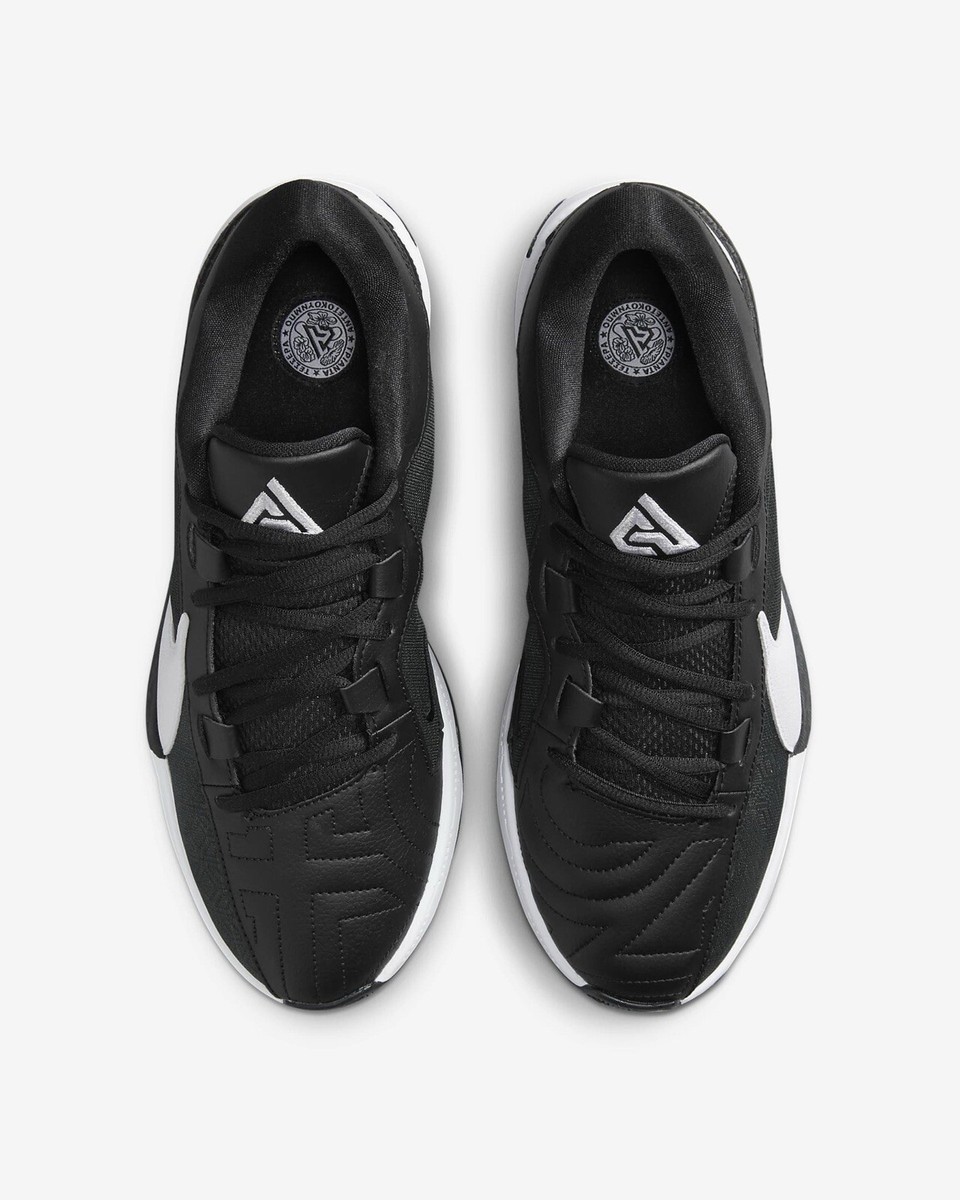 Nike Zoom Freak 5 Mens Basketball NBA Gym Training Shoes Sneakers Black White 13 Size 13 - Nike Zoom Freak 5 TB Black White for sale online  main image 2