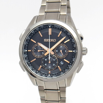Seiko Brightz SAGA199 Radio wave control Titanium World time Solar