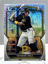 2023 Bowman Chrome Raymond Mola 1st Mega Box Mojo Refractor #BCP-198 Pirates
