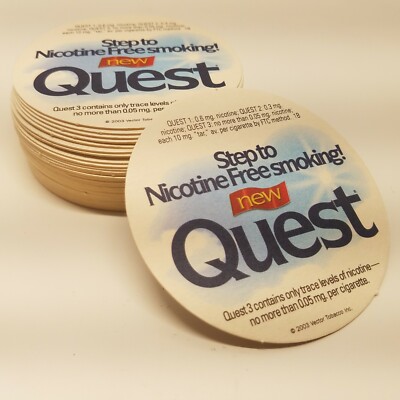 quest cigarettes There is a point at which smokers of low-nicotine will stop trying to make up for what's missing Lot of 31 Vector Tobacco