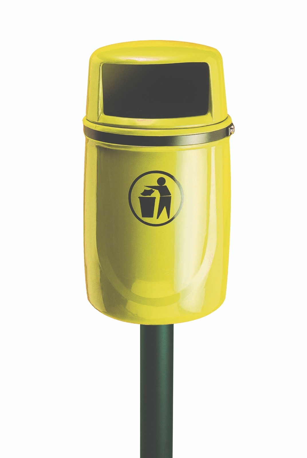 40L Post or Wall Mounted Outdoor Litter Bin Premium Quality, Various