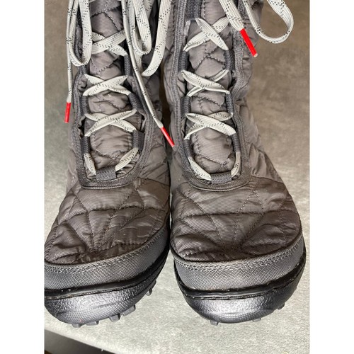 Columbia Minx Boots 8.5 gray waterproof mid calf Quilted Lace up Omni heat - Picture 6 of 9