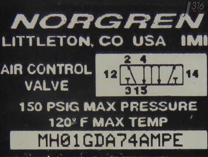 NORGREN 5250 PNEU MANF ASSY 10 Slots Mit 12 VLVS Ganges & Kabel MH01GDA74AMPE - Bild 4 von 4