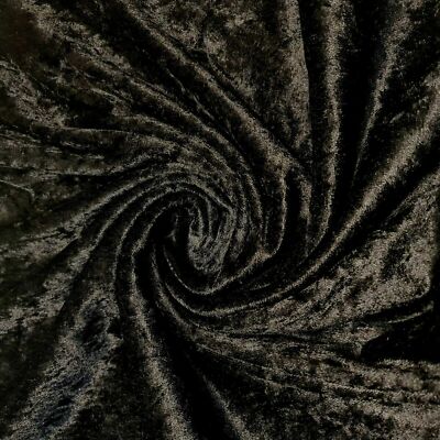 Premium MARMOR CRUSHED VELVET STOFF Handarbeit Stretch Velours Kleid Material 58''