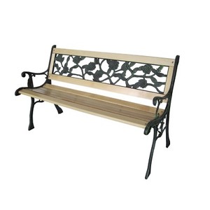 Holz Metall Garten Terrasse Sitzbank Outdoor Park Sitzer Gitter Rose Mobel Ebay