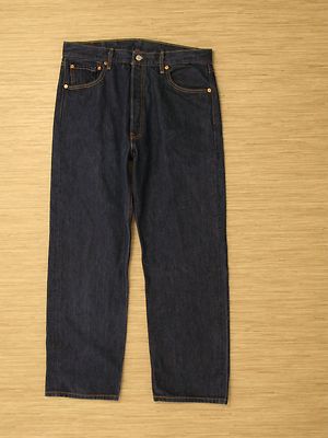 Levi's 501 Denim Blue Jeans Men's Size 38x31 Button Fly Cotton