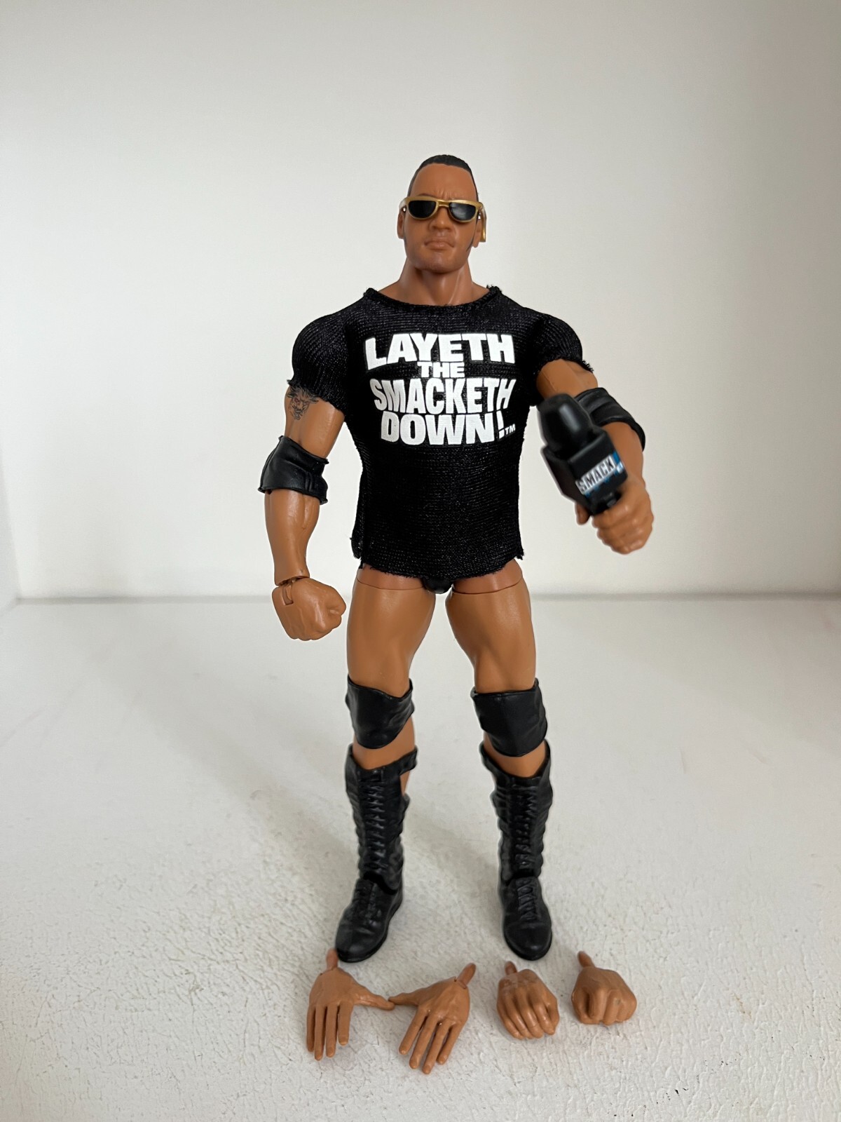 WWE THE ROCK MATTEL WRESTLING ACTION FIGURE ELITE COLLECTION SERIES 69 SMACKDOWN