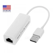 Ethernet RJ45 to USB2.0 10/100Mbps Network LAN Adapter Card Cable Dongle
