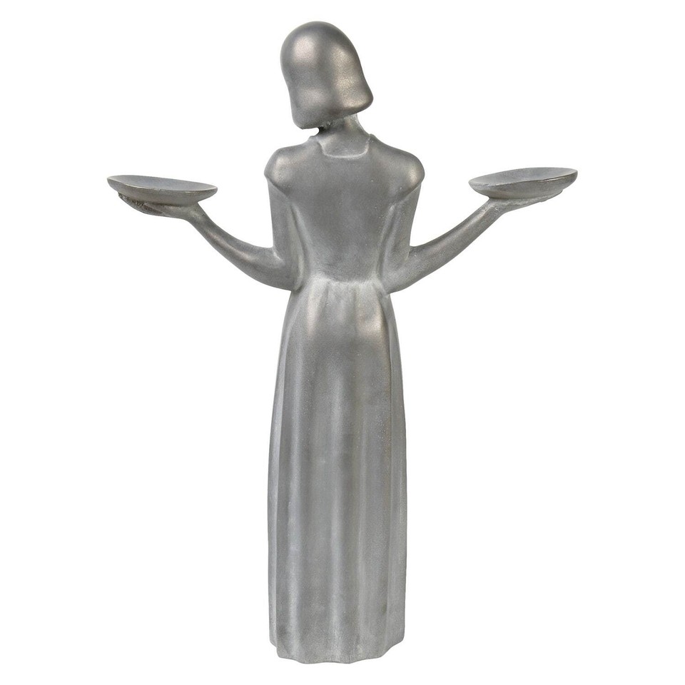 Potina Bird Girl Garden Statue Outdoor Art Yard Decor, 24"H, No