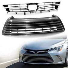 For 2015 2016 2017 Toyota Camry LE XLE Front Bumper Upper & Lower Grill Assembly