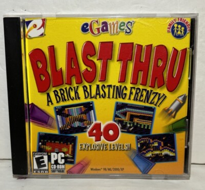 Blast Thru A Brick Blasting Frenzy PC CD-ROM Game Windows eGames 2000