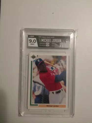 1991 Upper Deck #SP1 Michael Jordan HGA 9 1st Baseball RC HGA 9 GOATBOMB LOW POP