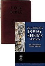 Holy Bible Douay Rheims Version : Standard Size Leather-Soft Burgundy by...