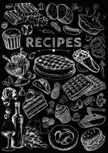 Blank Recipe Book to Write Your Own Recipes Empty Cookbook Gift for Food Lovers - Picture 2 of 3