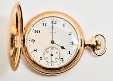 1905 Elgin 15 Jewel Hunting Gold Filled Pocket Watch  WATCH339