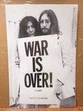 John Lennon Yoko Ono music artist Beatles War is over poster 15724