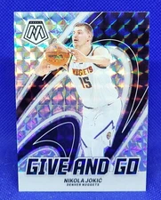 2023-24 Panini Mosaic Give and Go Nikola Jokic Mosaic Prizm #6