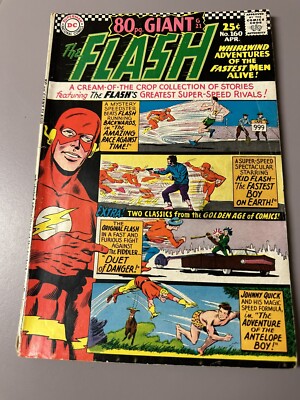 Flash #160 Very Good    80 Page Giant Carmine Infantino Art 1966