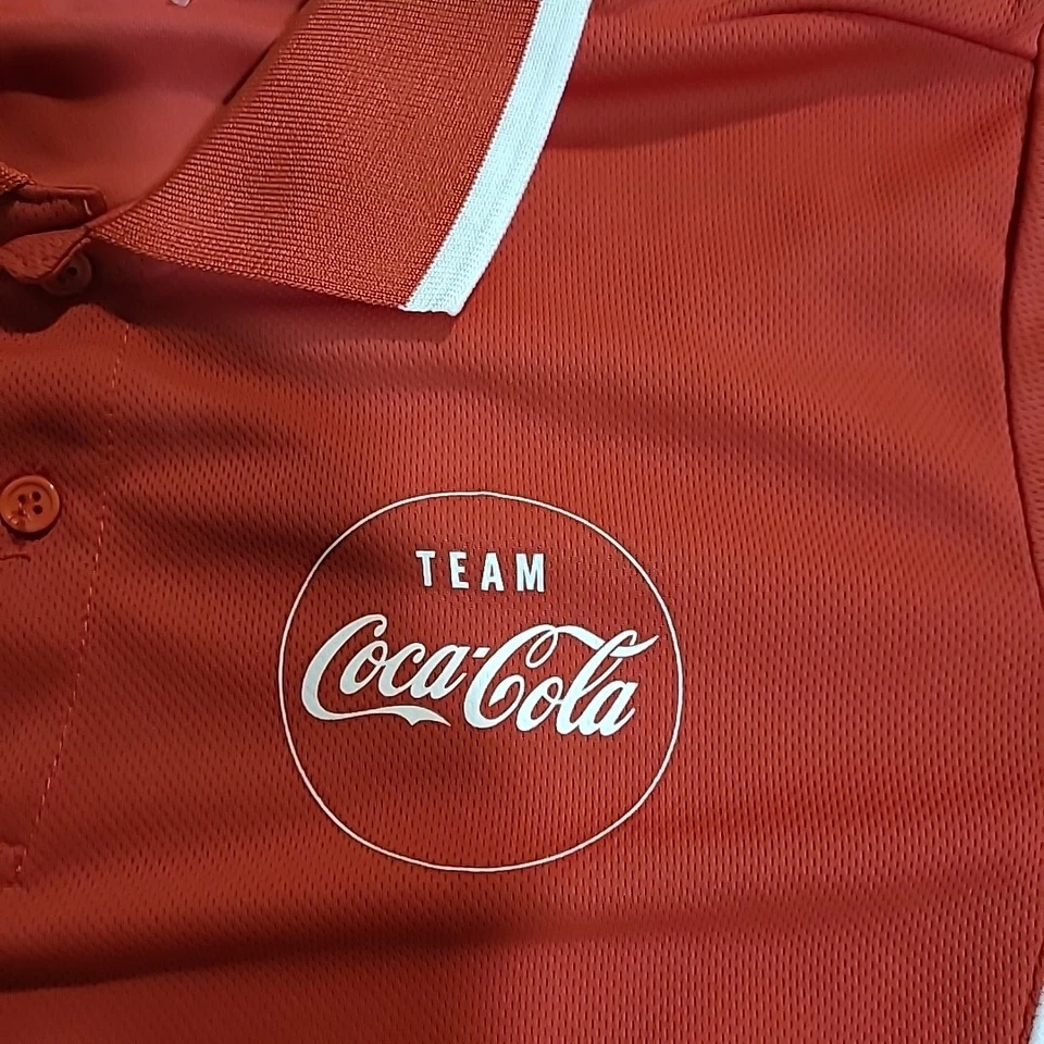 Team Coca Cola, "Vancouver 2010 Olympics" Mens Small/Medium Golf Shirt -rare - Image 2 of 4