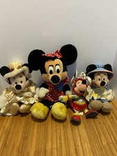 Minnie Mouse Plush Lot Of 4. Vintage And Very Cute Disney Mickey Mouse