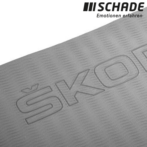 Original Skoda Fitnessmatte Yogamatte grün grau mit Trageschlaufen 000069620B - Bild 3 von 5