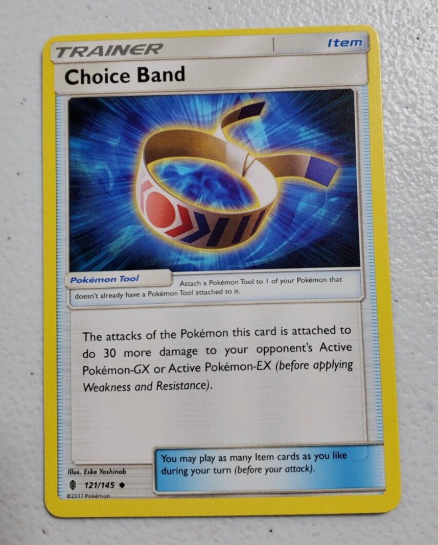 Pokémon Choice Band 121/145 2017 Card