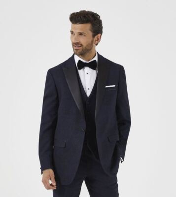 Skopes Men's Elbridge Dinner Jacket in Blue 34 to 62 Short to Long