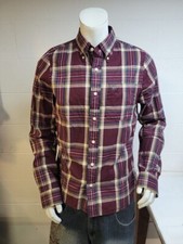 Abercrombie Fitch long sleeve muscle plaid shirt size l / we2838 r4 t89