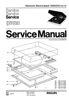 Service Manualfür Philips 22 GA 222