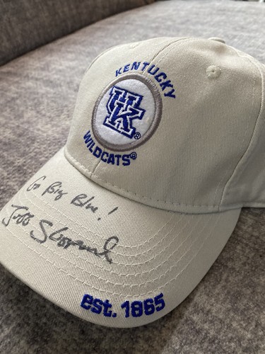 Kentucky Wildcats Autographed Hat Signed Jeff Sheppard Basketball UK Vintage NWT - Picture 3 of 7