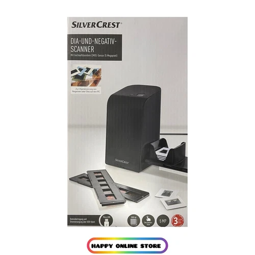 SILVERCREST® Dia und Negativ Scanner 1800 dpi One Button Scan Neu Ovp