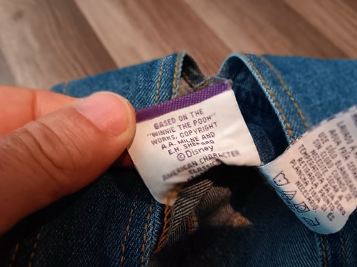 Winnie the pooh girls size 10 denim overalls blue color - Picture 7 of 19