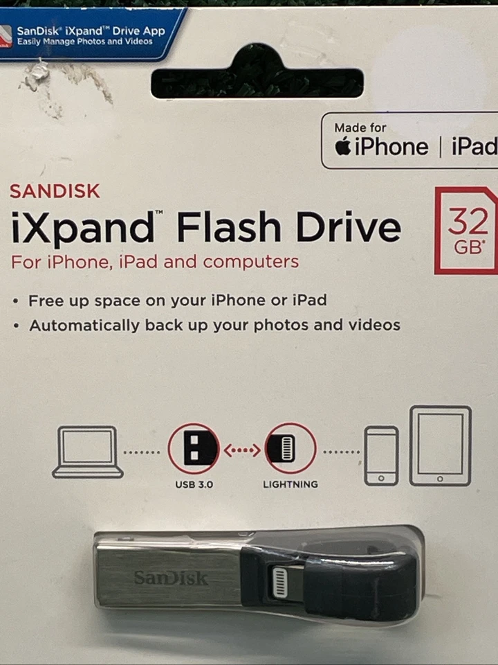 Sandisk iXpand Flash Drive 128GB USB 3.0 for iPhone/iPad SDIX30C New Sealed - Image 3 of 4