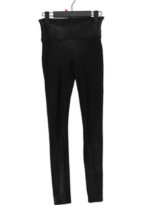 Spanx Damen Leggings S schwarz Nylon mit Polyester, Elasthan volle Länge