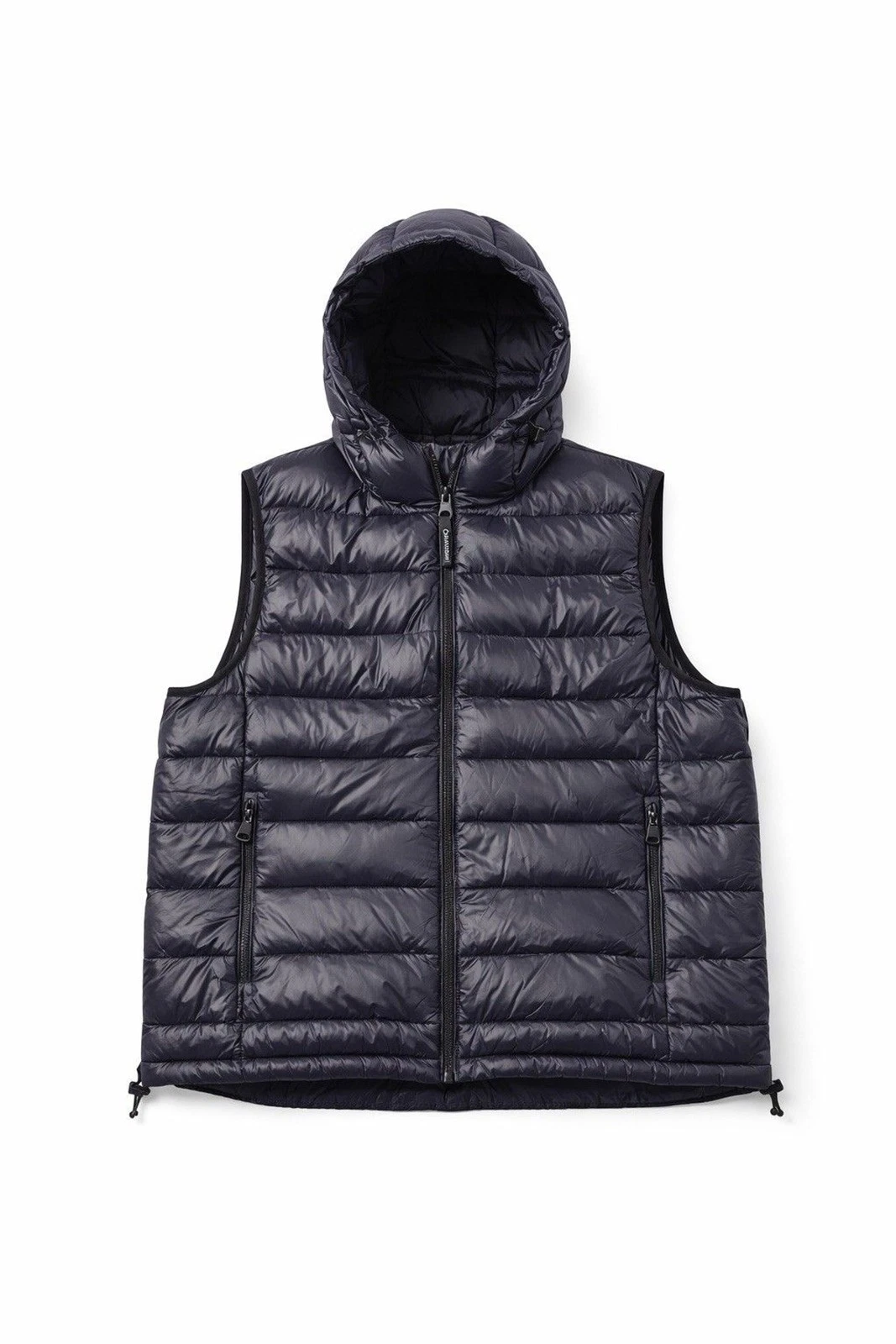 Calvin Klein Mens Navy Quilted Hooded Puffer Vest XL Water Resistant Packable