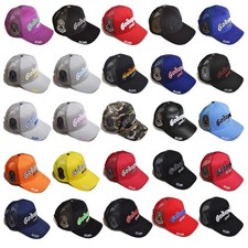 Mens Womens Skull Letter Embroidered Trucker Hat Snapback Cap Baseball cap