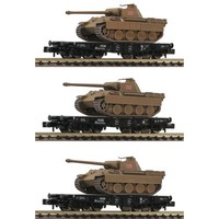 Fleischmann 845606 3-Tlg. Set Schwerlastwagen + Panther, Drg, Ep. Ii N + Neu