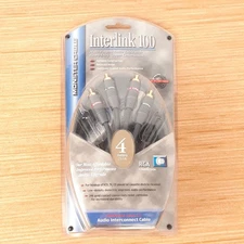 Monster Audio Interconnect Cable Interlink 100 4 Meters Multi-Purpose VCR TV CD