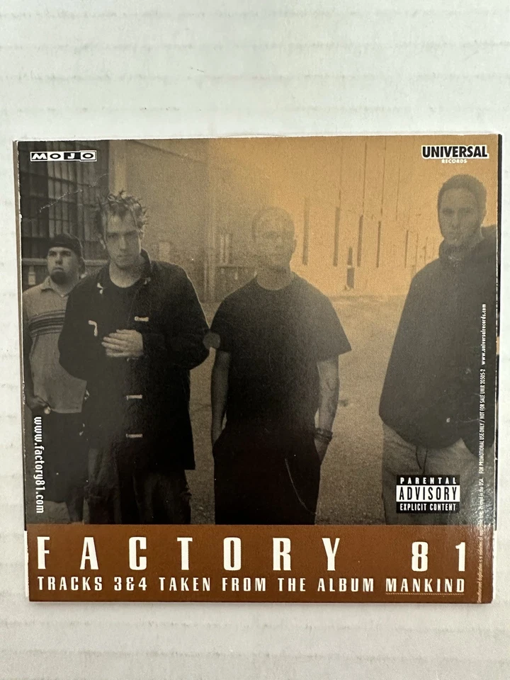 Factory 81 Lifer Single sampler CD Tracks 3 And 4 From Mankind SUPER RARE! - Image 4 of 4