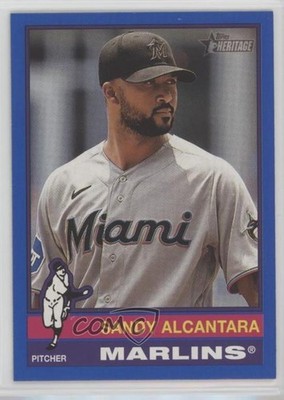 2025 Topps Heritage Dark Blue Border Sandy Alcantara #161 1k9e