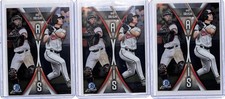 (3) Lot 2025 Bowman Chrome Draft Ike Irish Axis #A-9 Orioles