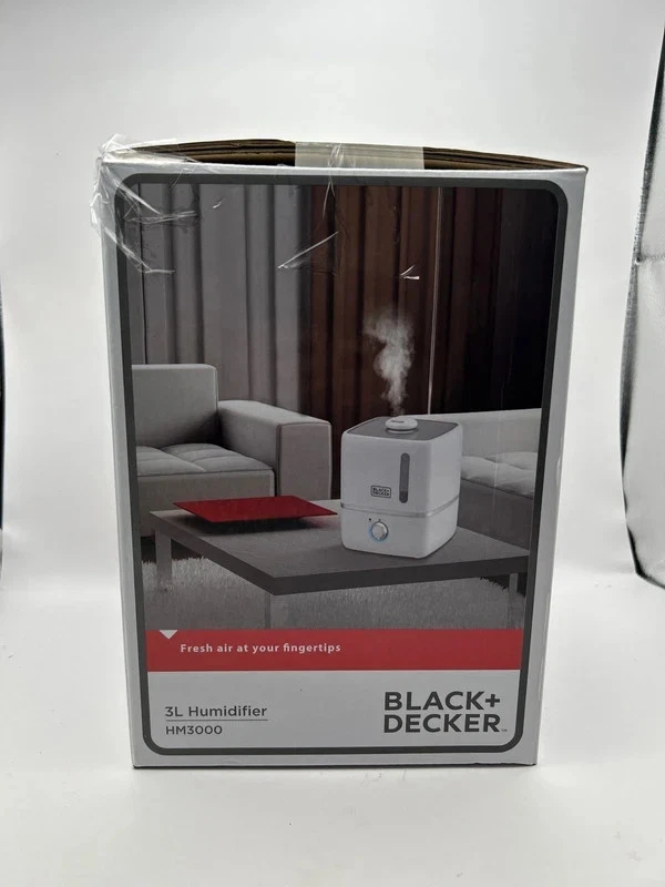 Black + Decker 3L Ultrasonic Air Humidifier HM3000 New In Box TESTED - Image 3 of 4