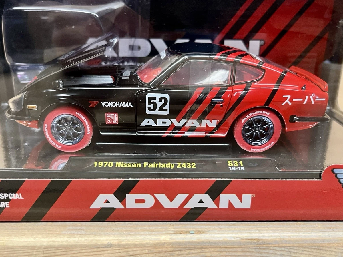 Miniature M2 Machines Nissan Fairlady Z432 1970 - 1/24 Advan Yokohama - Édition Limitée Chase