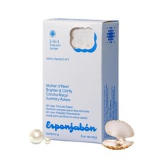 Esponjabon Mother of Pearl Soap Sponge - Revitalizing Shower Scrubber for Bat...