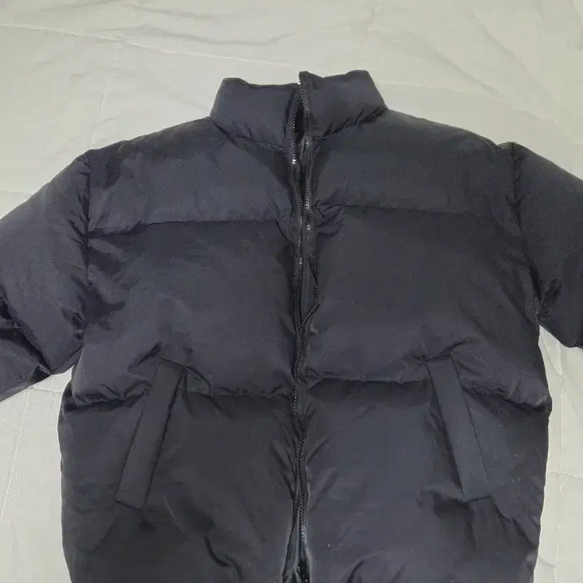 Black Women's Short Padded Jacket, Basic Design, … - image 1