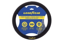 Coprivolante Auto Nero Universale Antiscivolo Pelle Eco Pelle Grip Morbido Coper - Miniatura 1