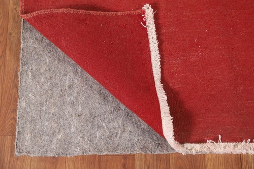 Geometric Square Turkoman Rug 3x3 Red Traditional Hand-knotted Wool - Picture 8 of 20