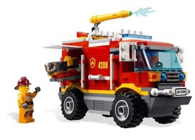 LEGO City 4208 4x4 Fire Truck 100% Complete Retired Forest Fire Firefighter